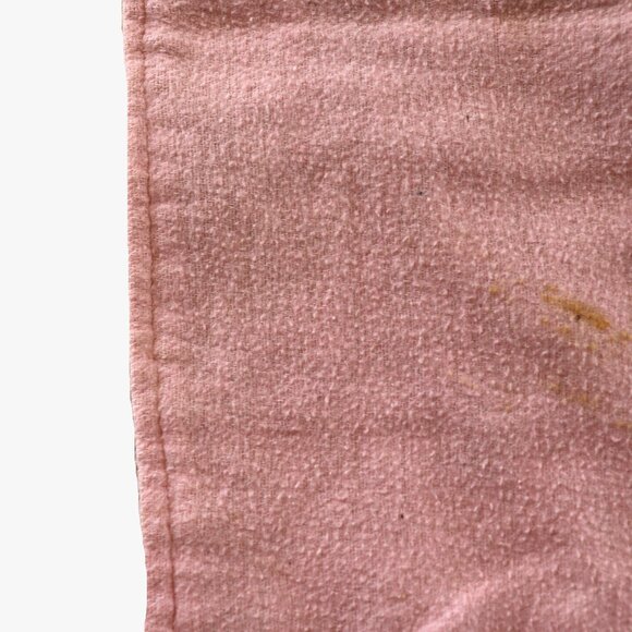 Vintage Home Made Patchwork Blanket 31x27 Has Spots - Picture 6 of 11